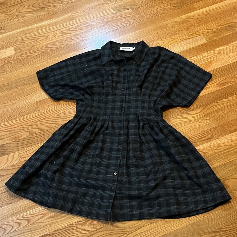 Anthropologie x Exquise Tobie Mini Shirt Dress Size XL NEW - Picture 5 of 13